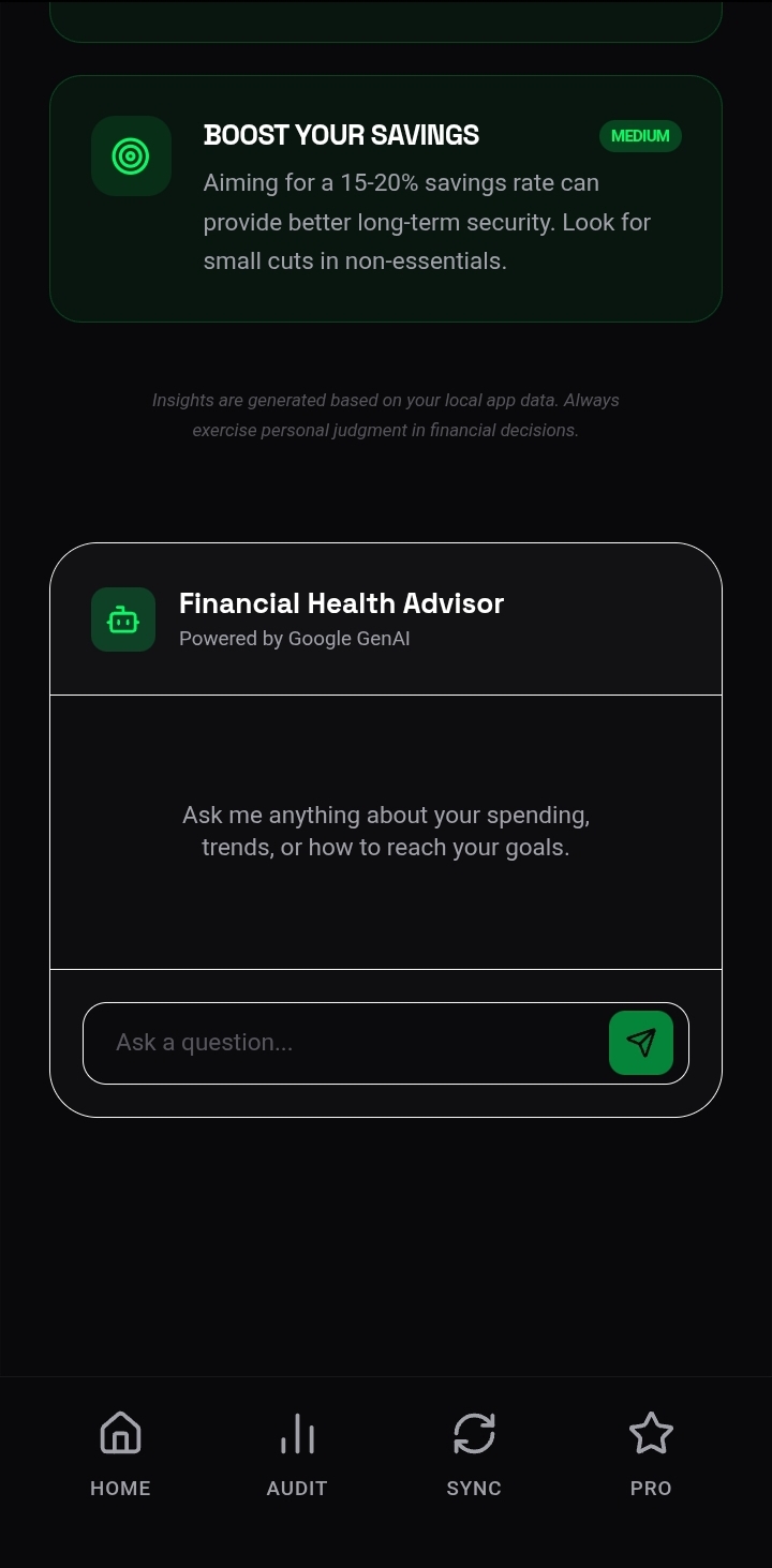 Neon advisor chat screen